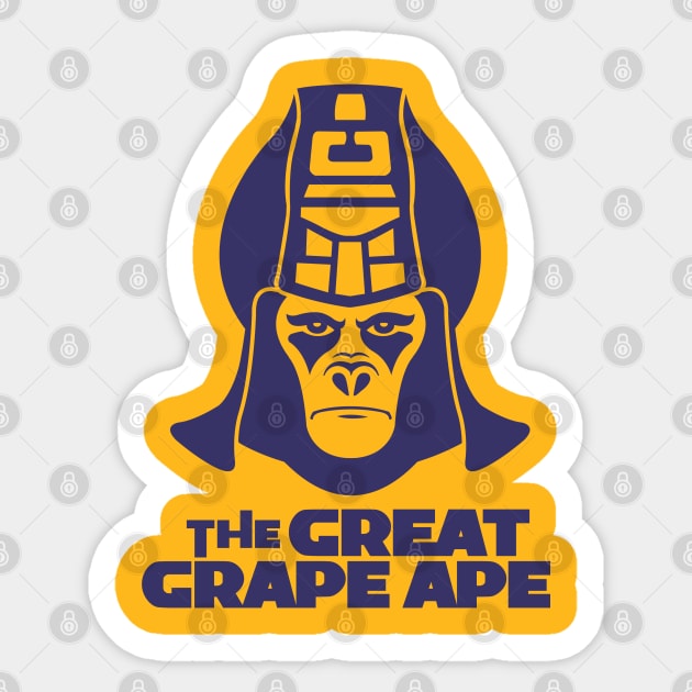 Great Grape Ape Sticker by DesignWise